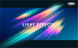 Fototapeta Do pokoju - Transparent lens rainbow light flare effects. Vector illustration