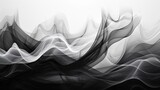 Fototapeta  - A black and white photograph of a wave pattern, AI