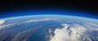© polack - View of the earth's horizon from space. Space view of Earth universe