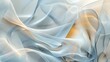 Ethereal Beauty Tranquil Pastel Blue Fabric Waves Flowing Gracefully in Abstract Serenity
