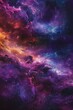 Empty space background, a detailed nebula with vibrant colors and stars, hyper-realistic
