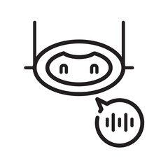 Sticker - chatbot smart service icon