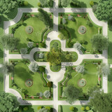 Ogród geometryczny w stylu renesansowym