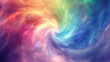 A powdery rainbow swirl animating in a mesmerizing design,