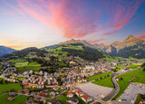 Fototapeta Miasta - Engelberg, Switzerland at Dusk