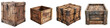 Wooden Box Of Hyperrealistic Highly Detailed Isolated On Transparent Background Png