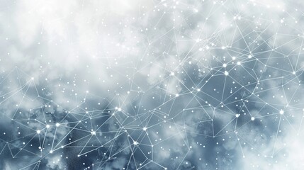 A contemporary abstract backdrop featuring a network of connected dots and lines