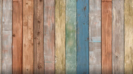 Wall Mural - wooden background from boards, wooden fence background texture