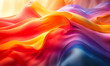 Vibrant Colorful Curved Lines - Dynamic Flowing Gradient Background - Smooth Abstract Waves Pattern - Creative Artistic Backdrop Design