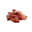 Smoked Bacon Slices cut out isolated transparent background