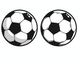 Fototapeta  - Soccer ball sign. For template. Vector graphics