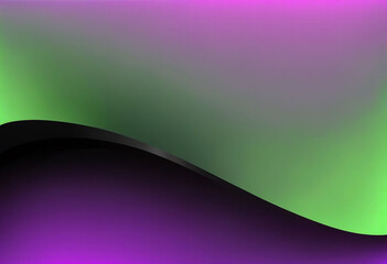 Wall Mural - Green and black, violet gradient banner