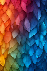 Wall Mural - Rainbow pattern background image.