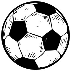 Wall Mural - Soccer ball PNG illustration with transparent background