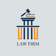 UU Set of modern law firm justice logo design vector graphic template.