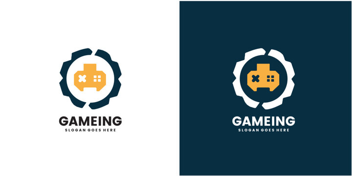 video game controller  logo icon a vector illustration design.