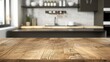 luxury kitchen on a wooden board