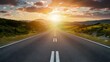 Road to Dreams: Journeying Into the Sunset. Concept Adventure, Travel, Sunset, Photography, Dreams