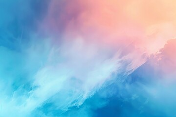 Wall Mural - Abstract gradient smooth Blurred Watercolor Silver Blue background image