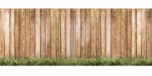 Weathered Wooden Planks Form A Protective Yet Charming Fence Around A Property Isolated On A White Backround, Generative AI