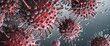 Monkeypox virus cells Bright Colours outbreak wide medical banner