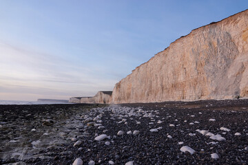 Wall Mural - Seven sisters sunset, White Cliffs. the UK, England