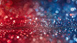 Abstract patriotic red white and blue glitter sparkle background for voting, memorial, labor day and election