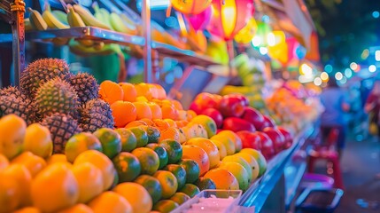 Poster - colorful candies in a market