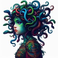 Wall Mural - person of medusa gargon