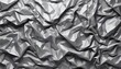 Scrumbled paper art silver texture illustration header, AI generated
