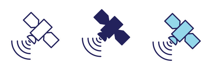 Satelite Data Icon - Navigation Set