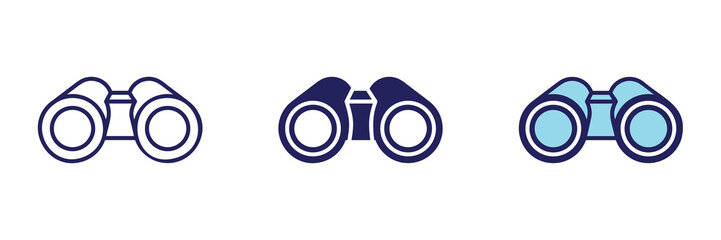 Observation Binoculars Icon - Navigation Set