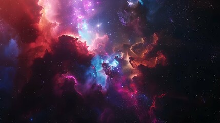 Wall Mural - Colorful space galaxy cloud nebula. Stary night cosmos. Universe science astronomy. Supernova background wallpaper 