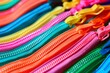 Variety of vibrant YKK Nylon Zippers for sewing projects in fashion industry