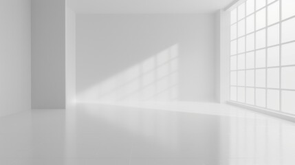 Wall Mural - Minimalistic interior with natural light. Suitable for home decor concepts