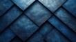 Dark luxury abstract background: unpolished blue metal plates with a hint of marble are symmetrically stacked on top of each other