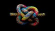 Together, diverse teamwork strength support unity communicate team rope connect partnership , Empower power cooperation background color concept symbolizing the power and strength community. pride