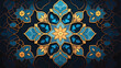 Arabic arabesque design greeting card for Ramadan K