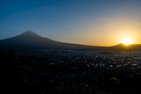 Fototapeta Na ścianę - Sunrise with Mount Fuji
