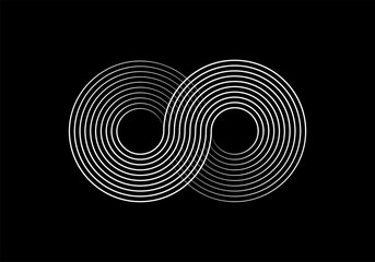 Wall Mural - speed lines in circle form. radial speed lines in circle form. black thick halftone dotted speed lin
