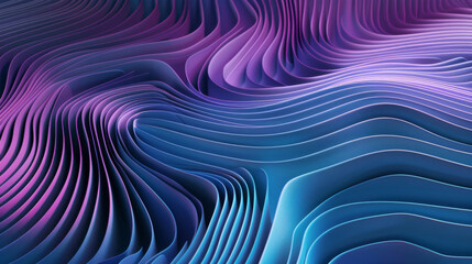  Abstract purple and blue waves background