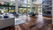 Walnut Flooring - United States, Europe - Hardwood flooring with a rich, chocolate-brown color and swirling grain patterns, adds luxury and sophistication to interiors
