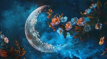 Flowers In Moon 