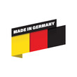 Made in Germany label tag sign