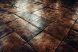 Close up of a wooden floor with a tile pattern, suitable for interior design projects