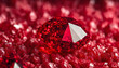 Vibrant Ruby: Abstract Background of Nature's Gemstone Splendor