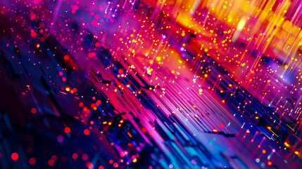 Wall Mural - A colorful background with a lot of dots and lines