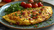 Omelet made with potatoes.