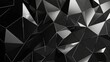 A black premium background features a luxury dark polygonal pattern with silver triangle lines, incorporating low poly gradient shapes and luxury silver platinum lines for rich poster designs