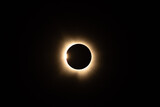 Fototapeta Miasto - Solar Eclipse with yellow ring